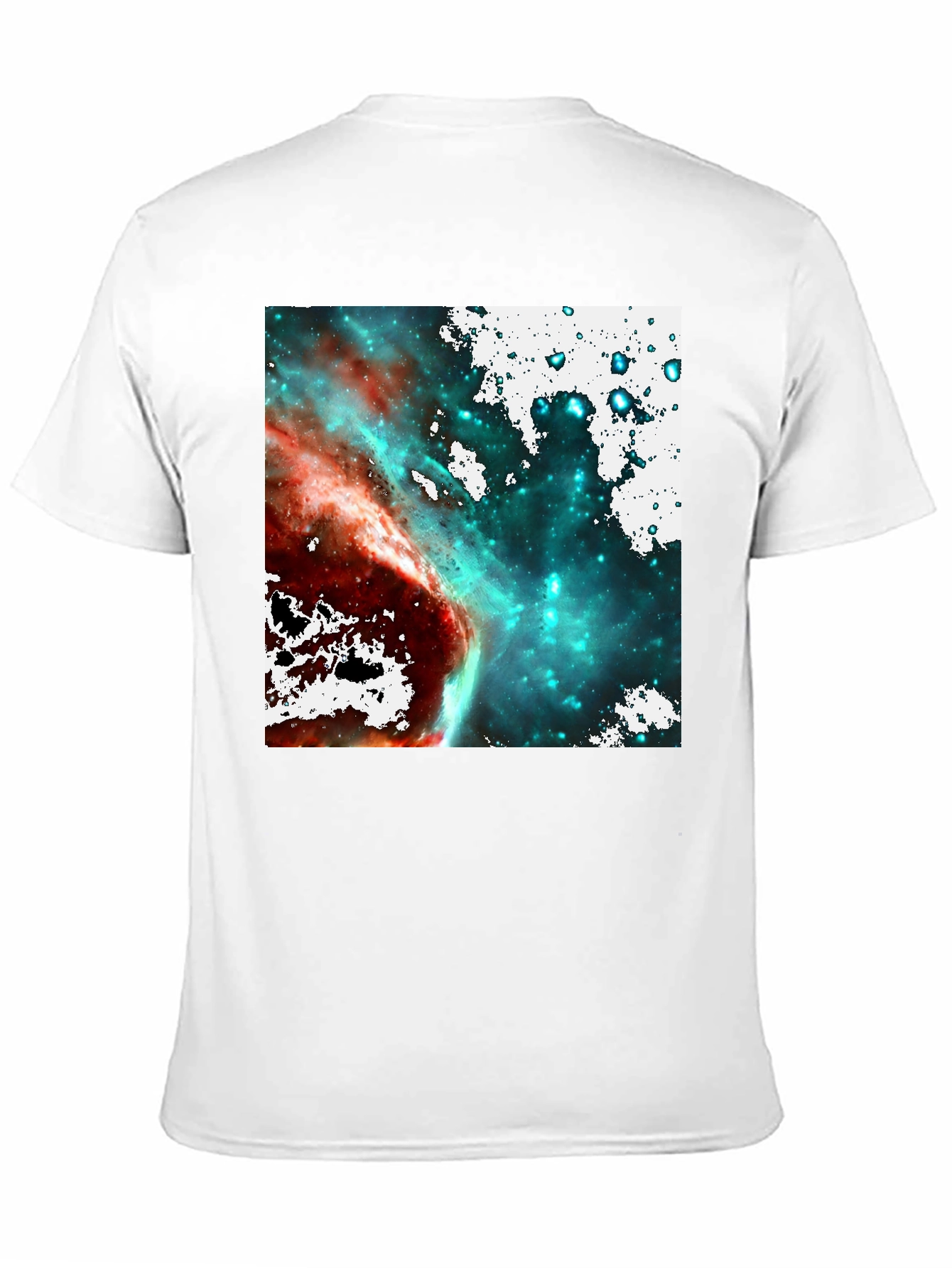 Nebula Space Graphic T-Shirt - Black