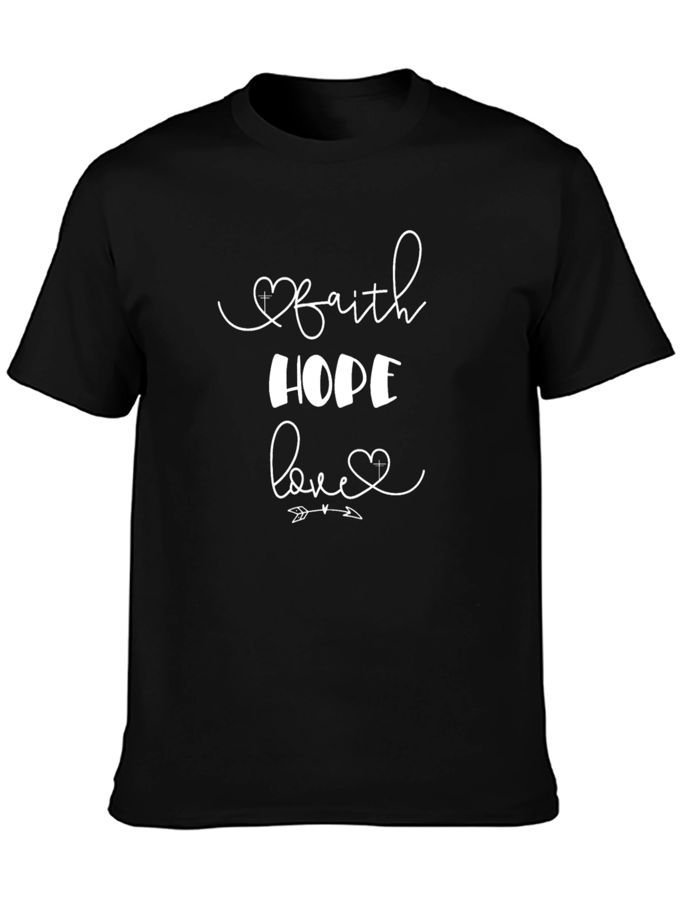 Faith Hope Love Graphic T-Shirt