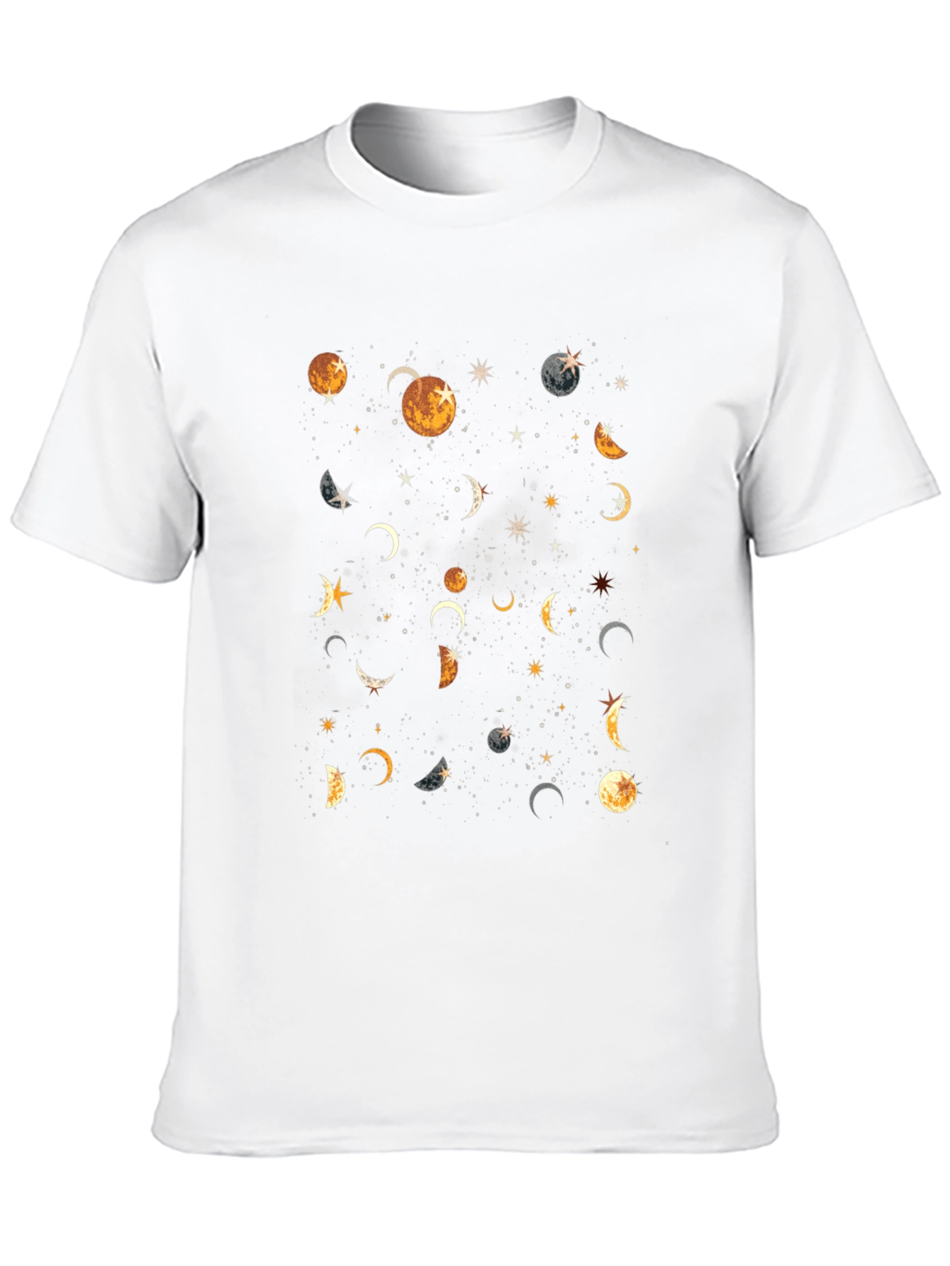 Celestial Moon Phases Graphic T-Shirt