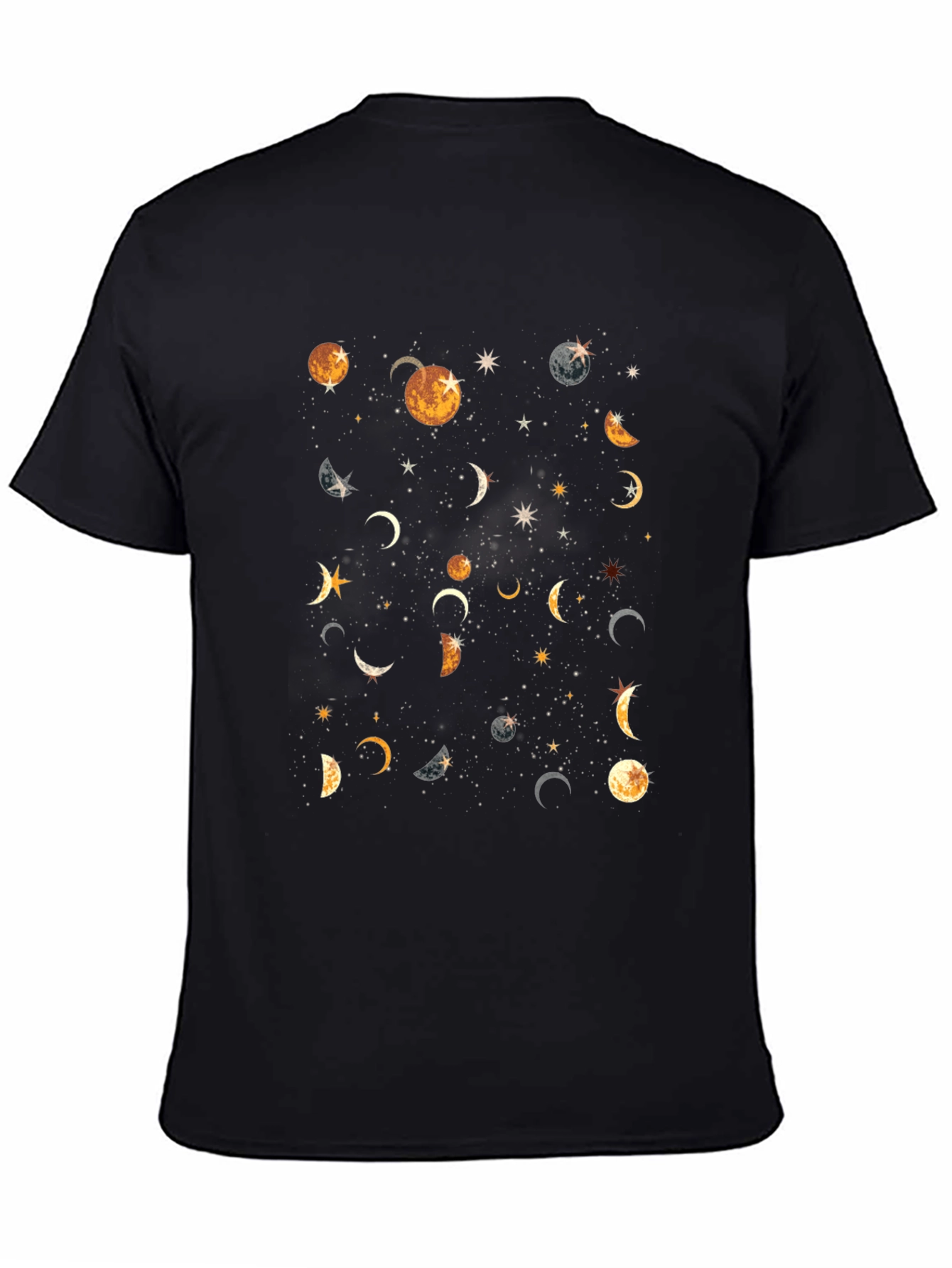 Celestial Moon Phases Graphic T-Shirt