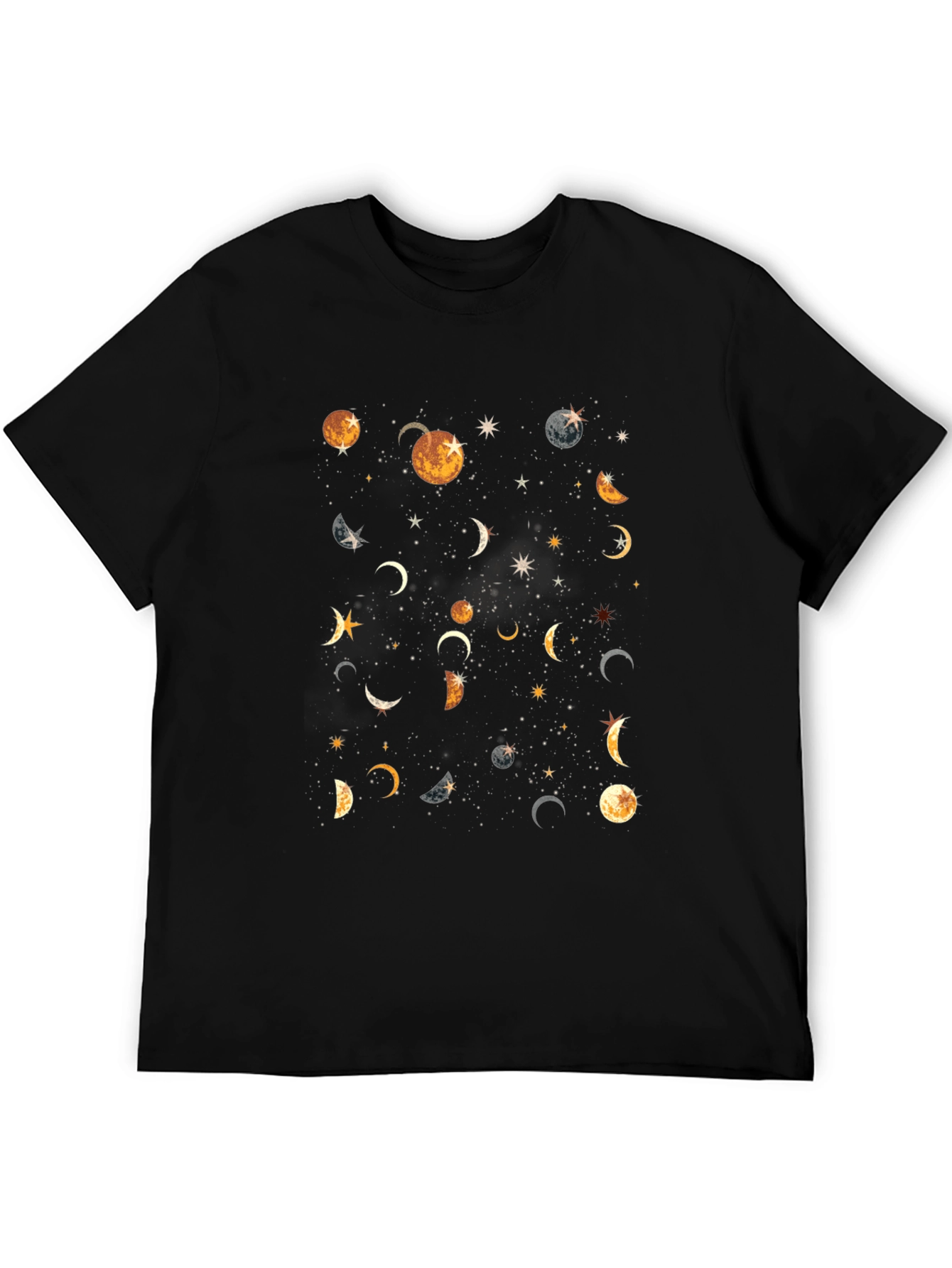 Celestial Moon Phases Graphic T-Shirt