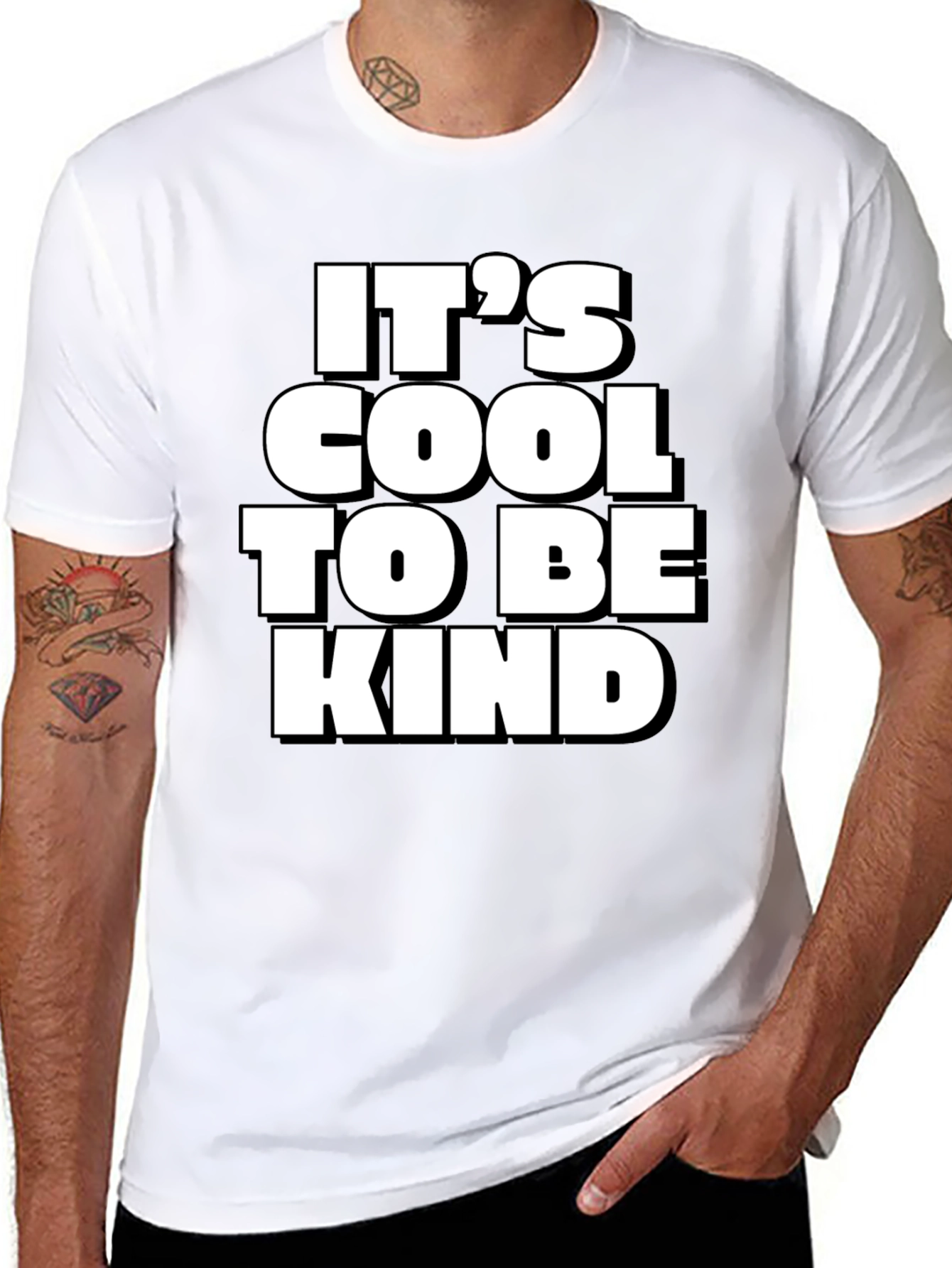 Its Cool to Be Kind Black T-Shirt
