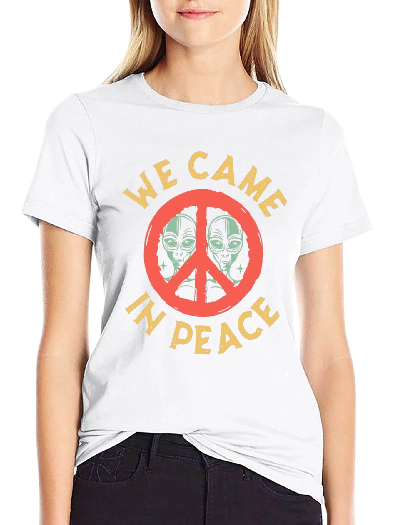 We Came in Peace Alien Graphic T-Shirt
