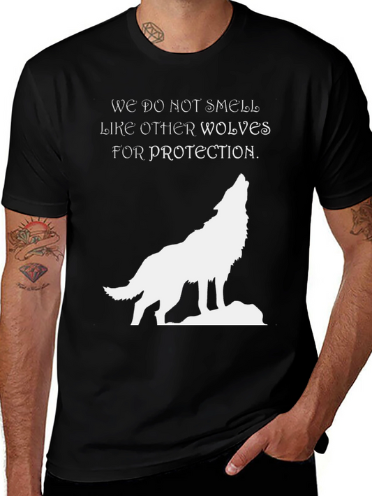 Wolf Graphic T-Shirt - We Do Not Smell Black Tee