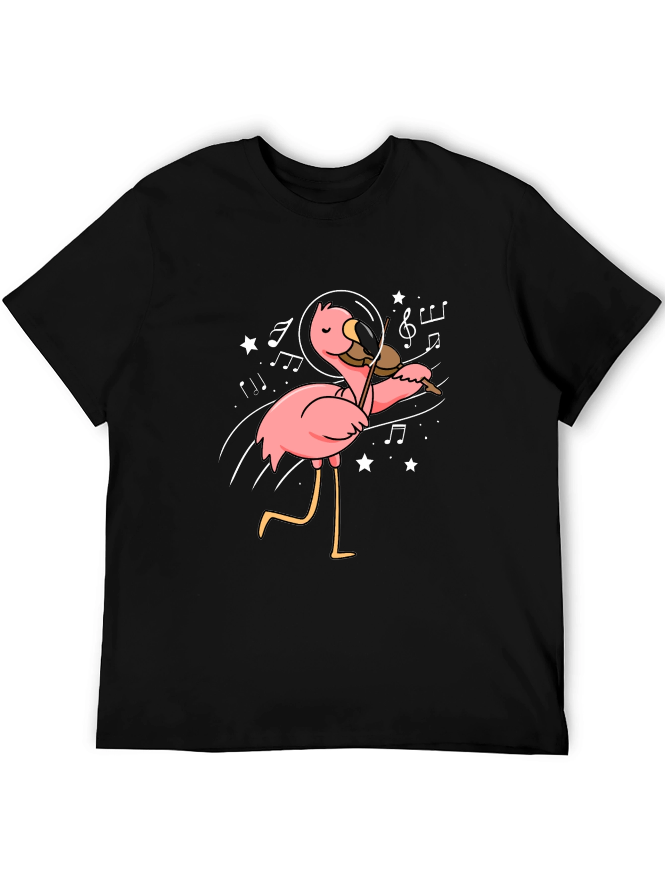 Astronaut Flamingo Violinist Graphic Tee