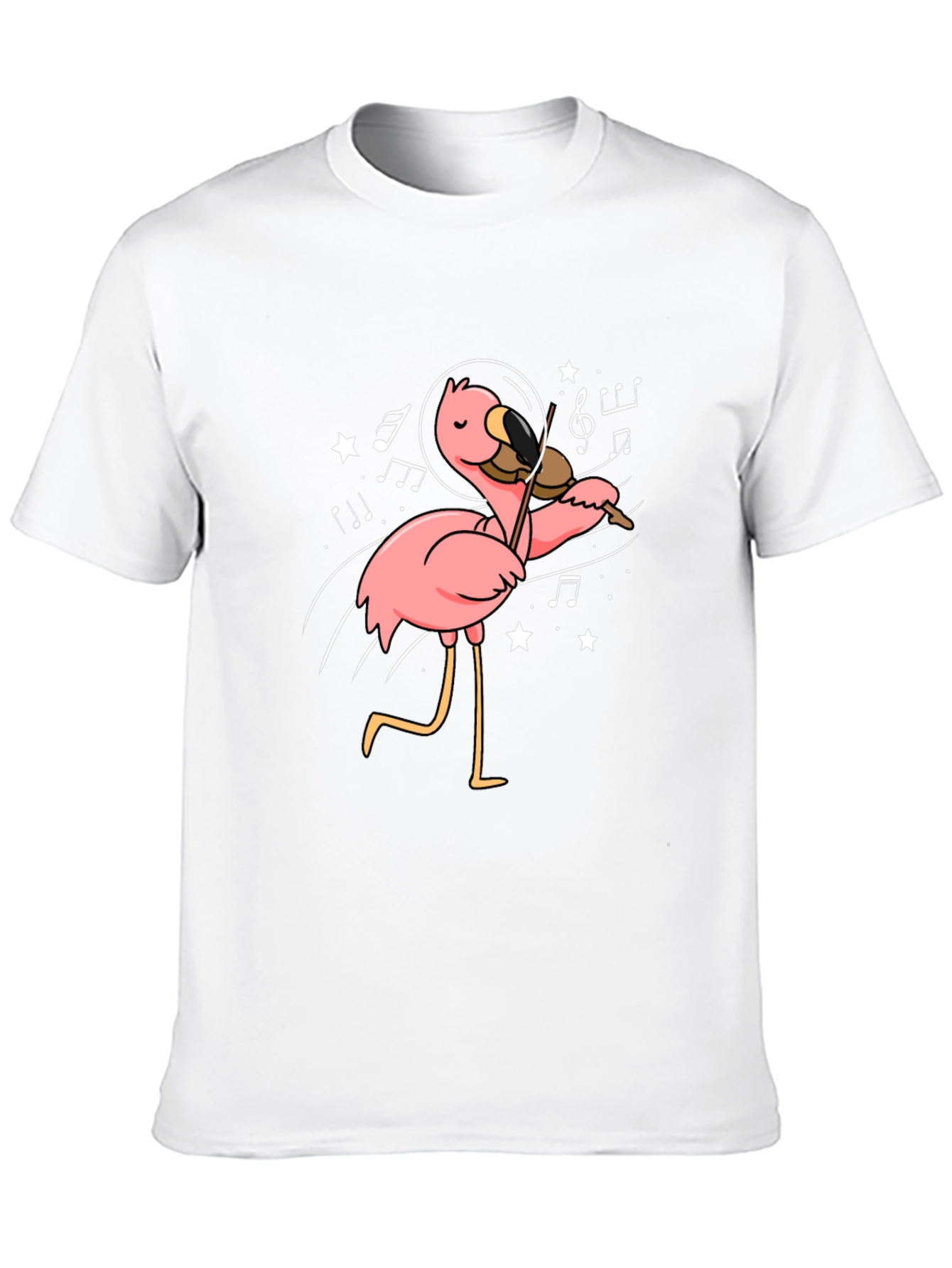Astronaut Flamingo Violinist Graphic Tee