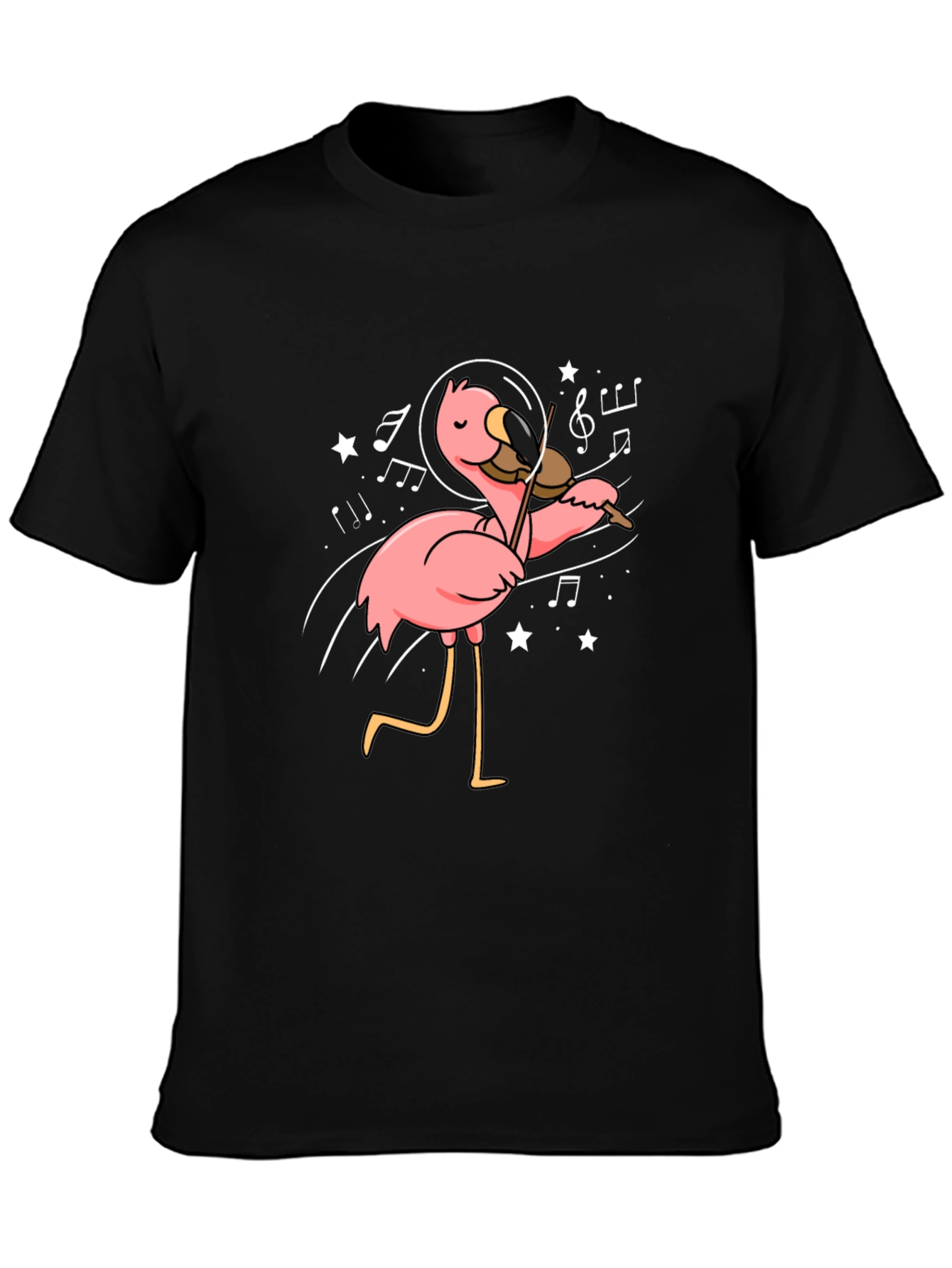 Astronaut Flamingo Violinist Graphic Tee