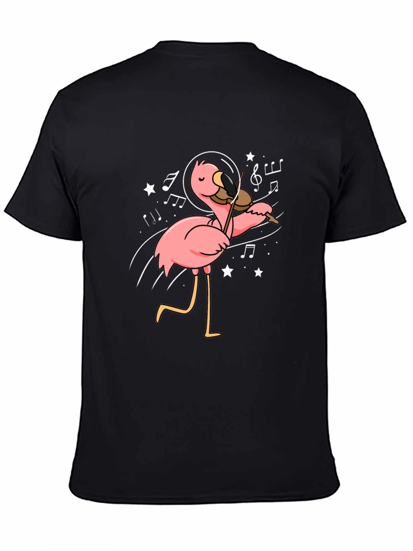 Astronaut Flamingo Violinist Graphic Tee