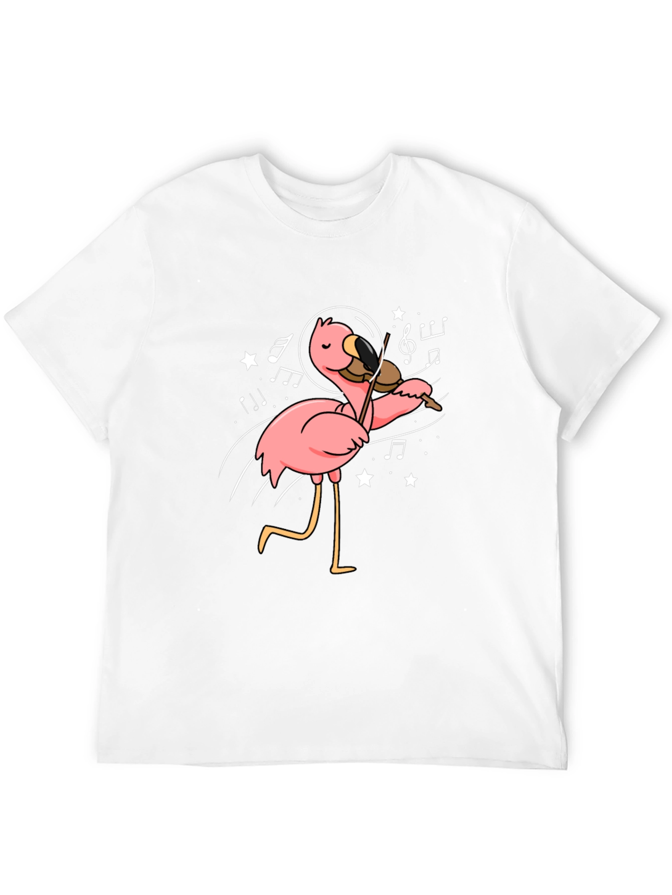 Astronaut Flamingo Violinist Graphic Tee