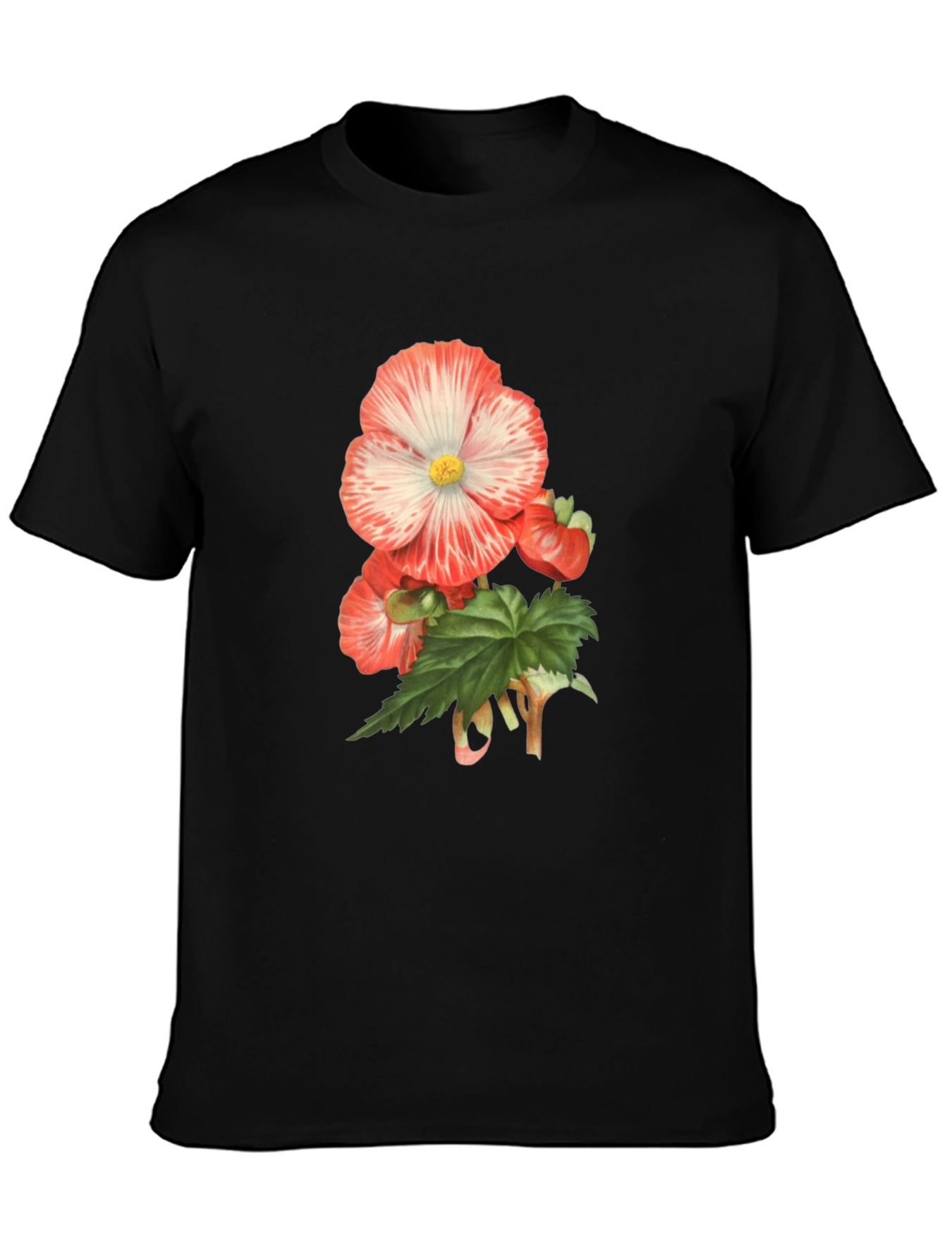 Floral Print Crew Neck T-Shirt