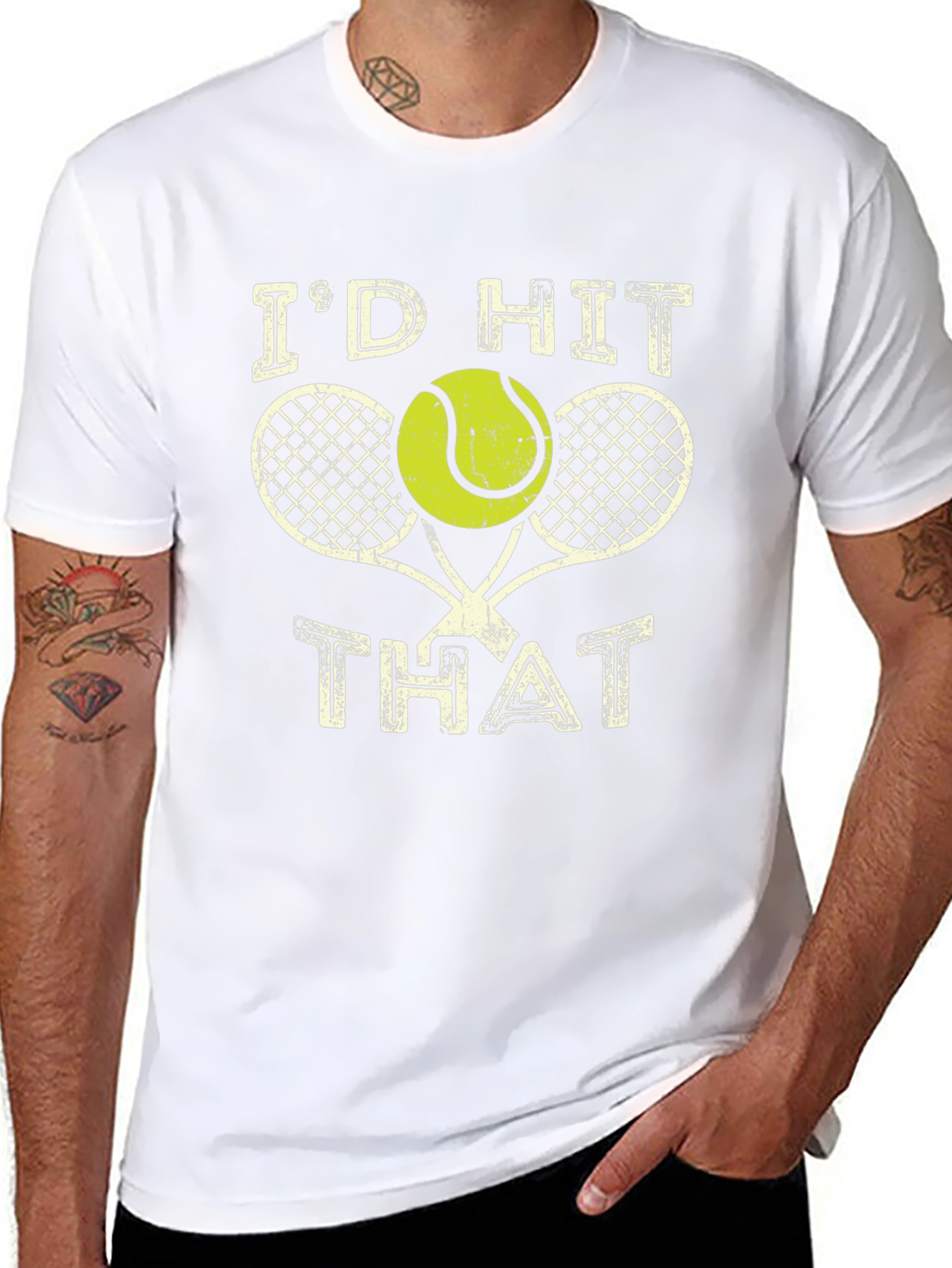 Id Hit That Tennis T-Shirt - Black