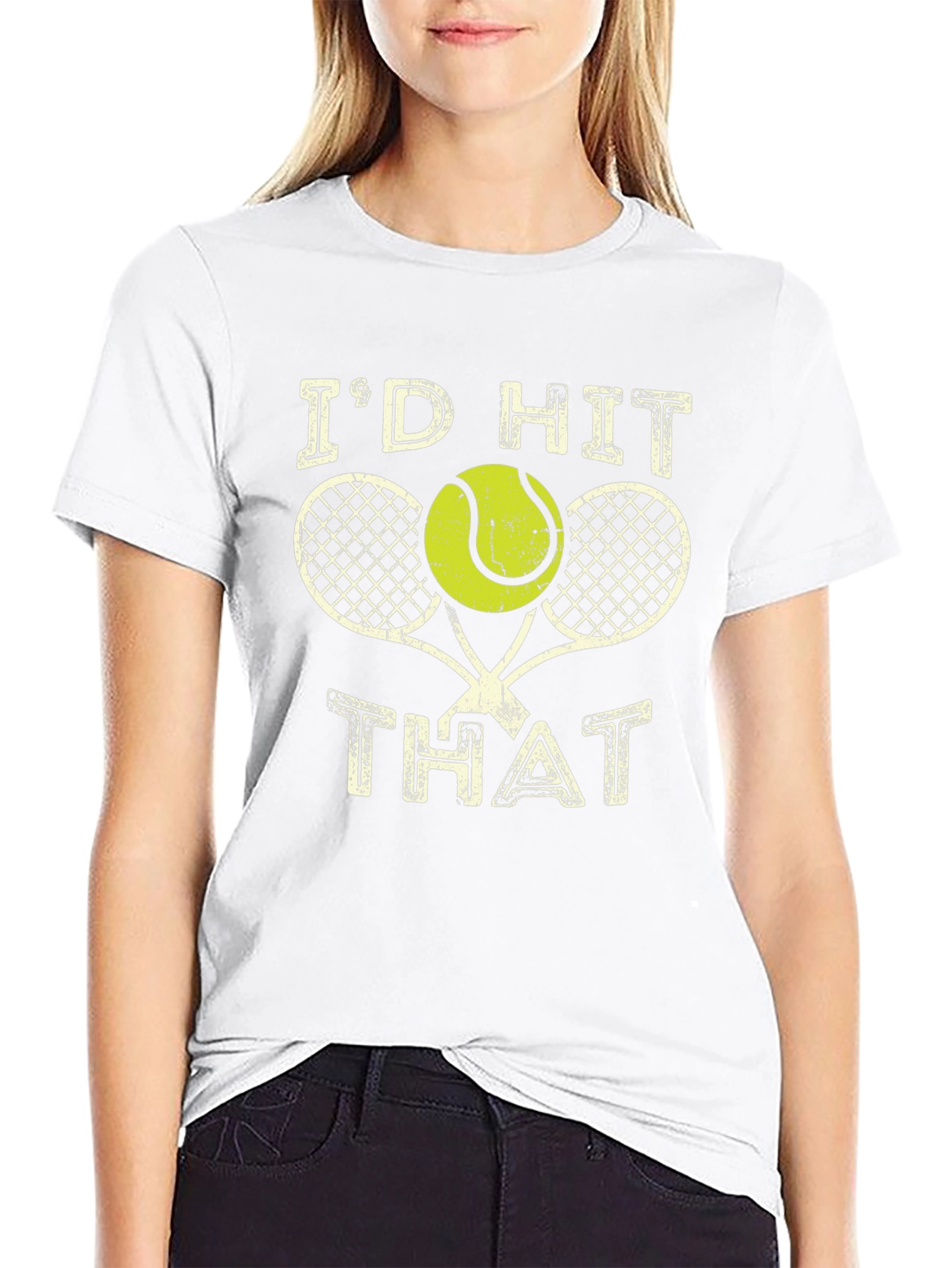 Id Hit That Tennis T-Shirt - Black