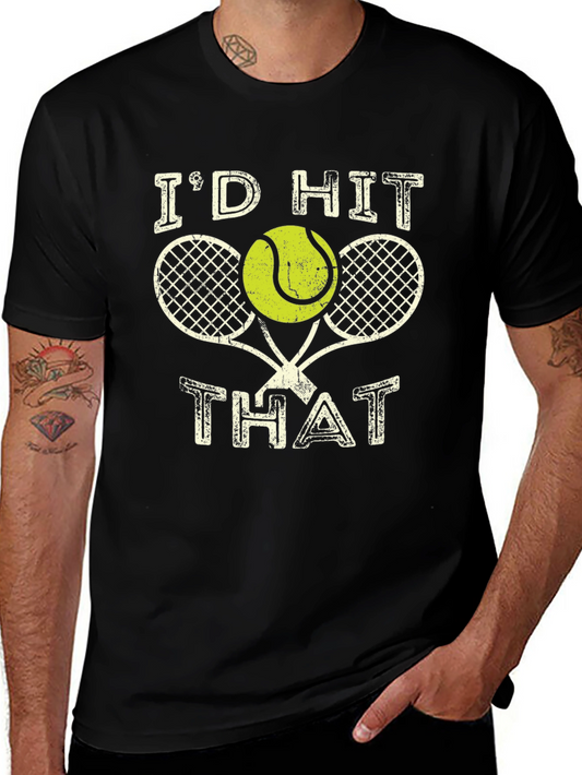 Id Hit That Tennis T-Shirt - Black