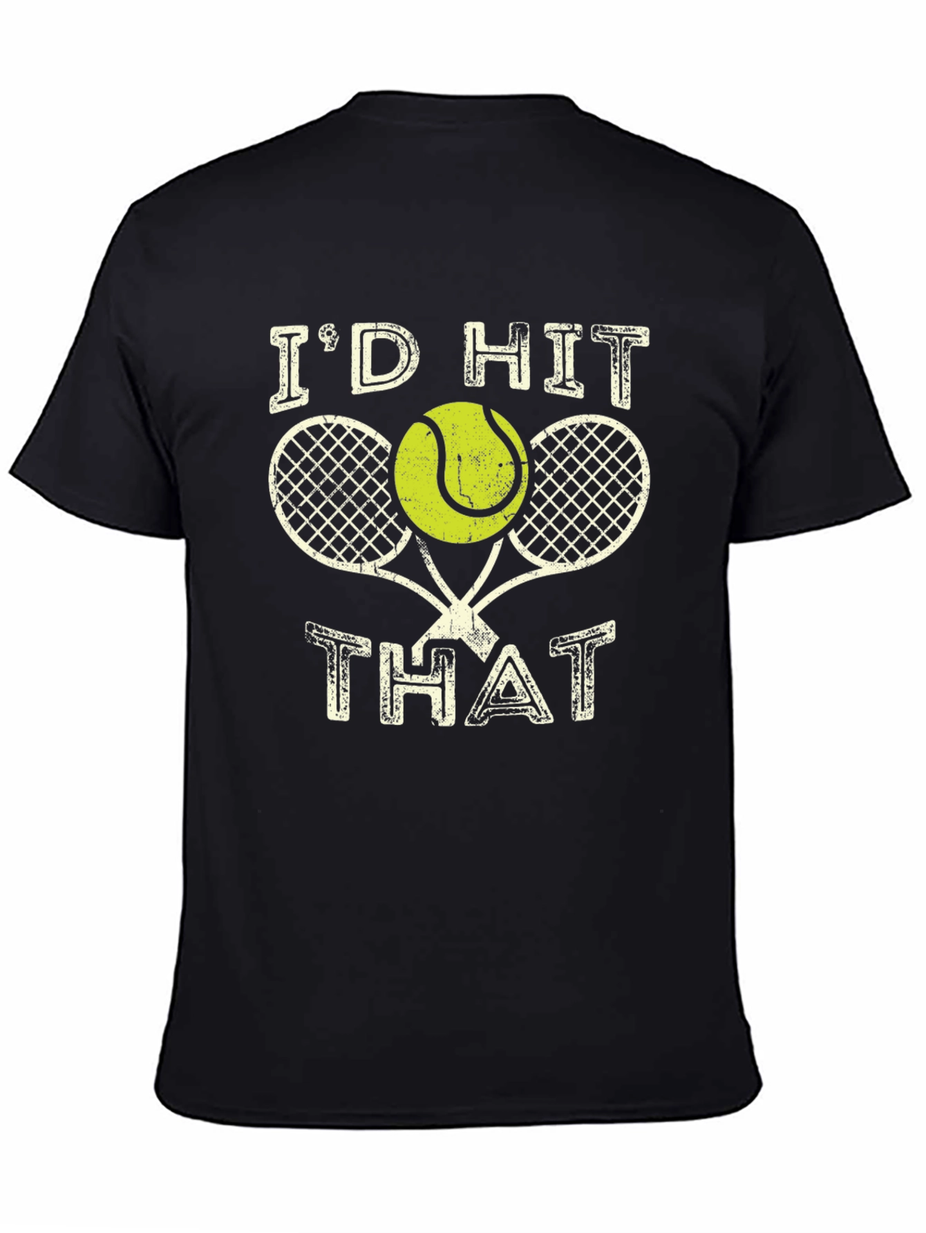 Id Hit That Tennis T-Shirt - Black