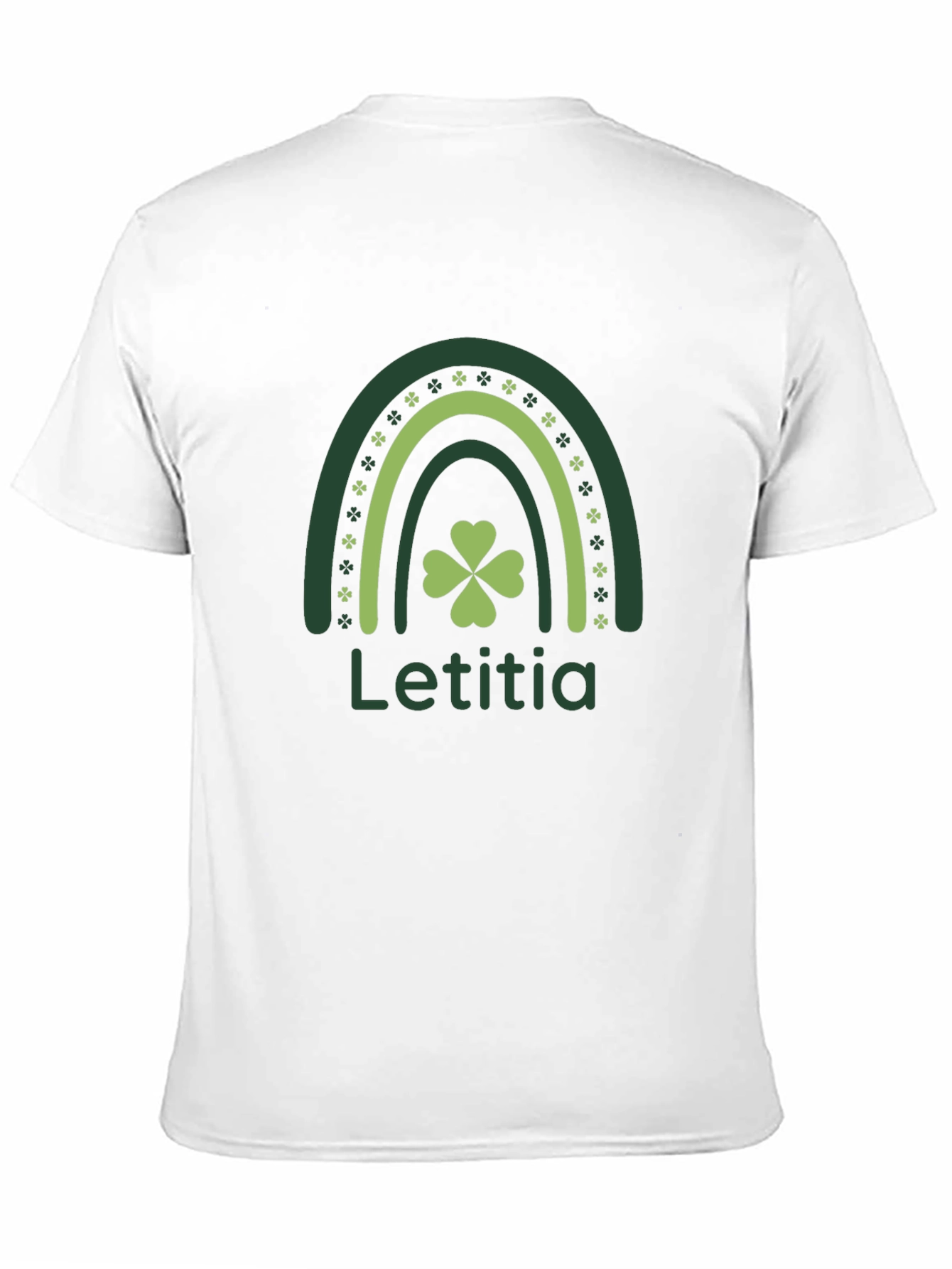 Letitia Lucky Rainbow Shamrock St. Patricks Day T-Shirt