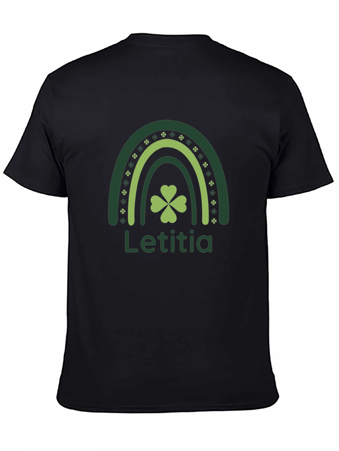 Letitia Lucky Rainbow Shamrock St. Patricks Day T-Shirt