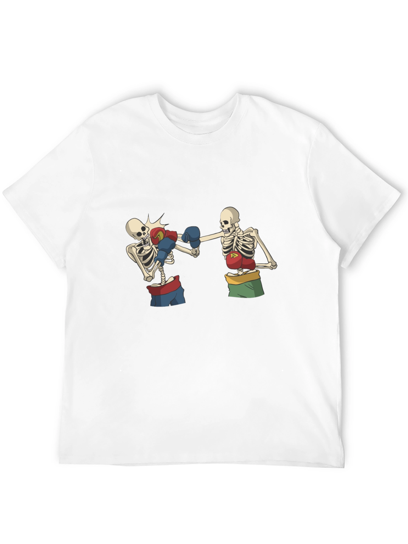 Skeleton Boxing T-Shirt - Black