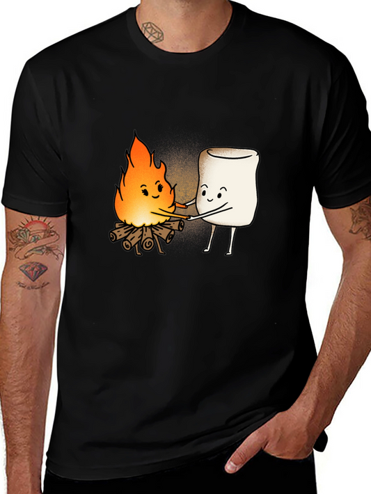 Campfire Marshmallow Graphic T-Shirt
