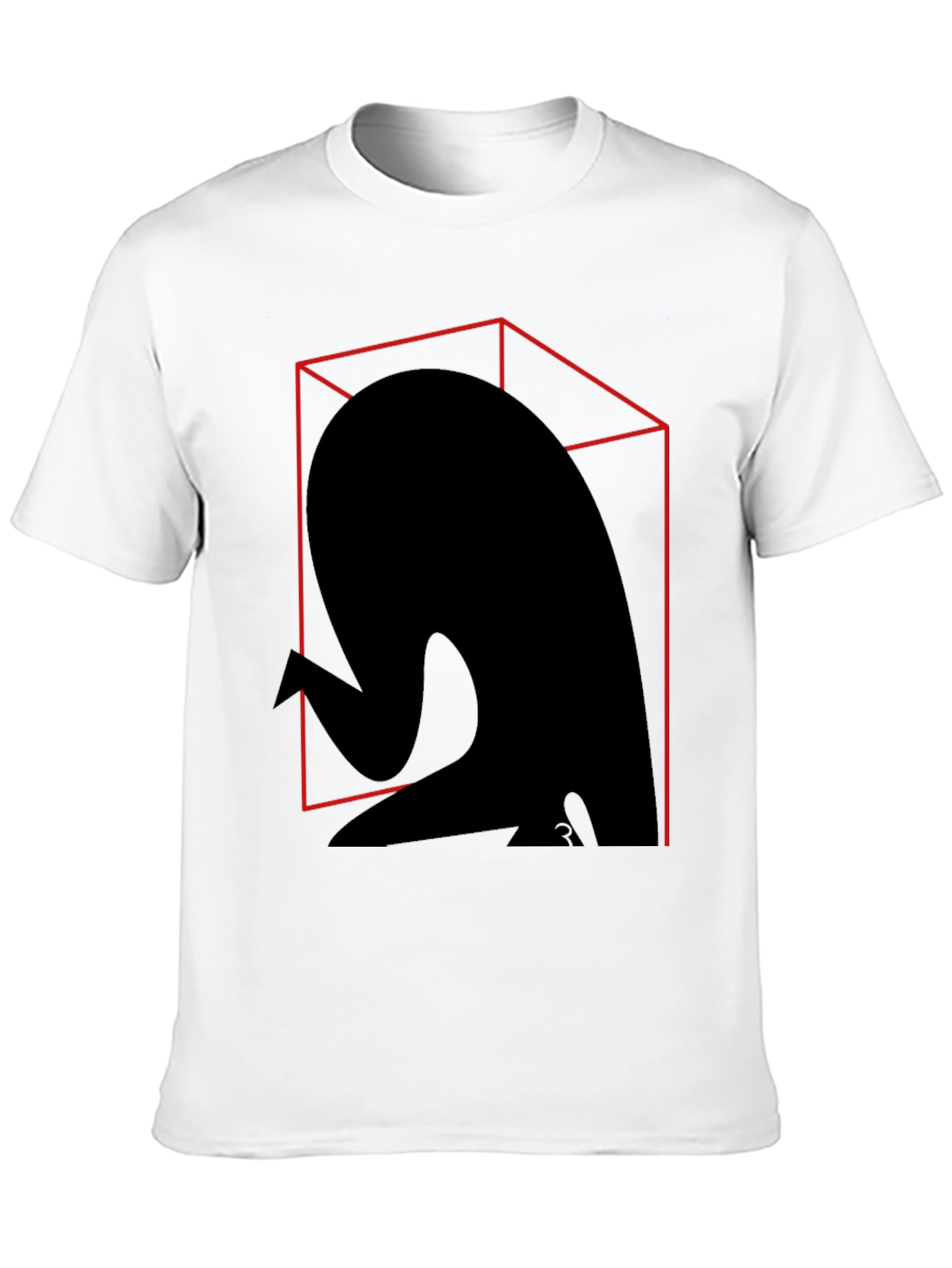 Abstract Silhouette Graphic Tee - Modern Art Shirt
