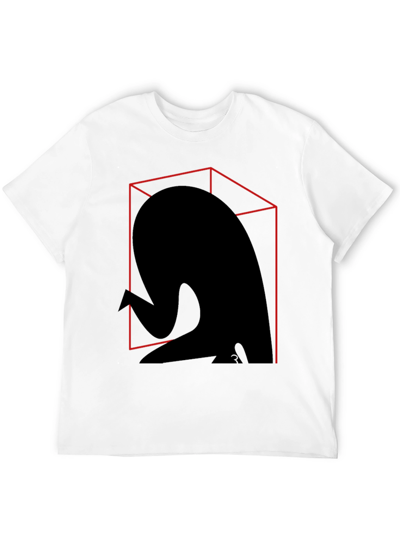 Abstract Silhouette Graphic Tee - Modern Art Shirt