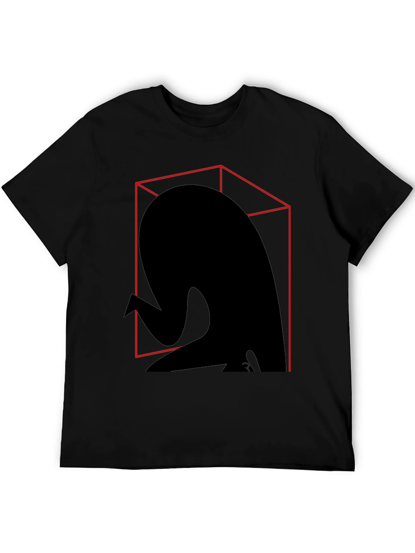 Abstract Silhouette Graphic Tee - Modern Art Shirt