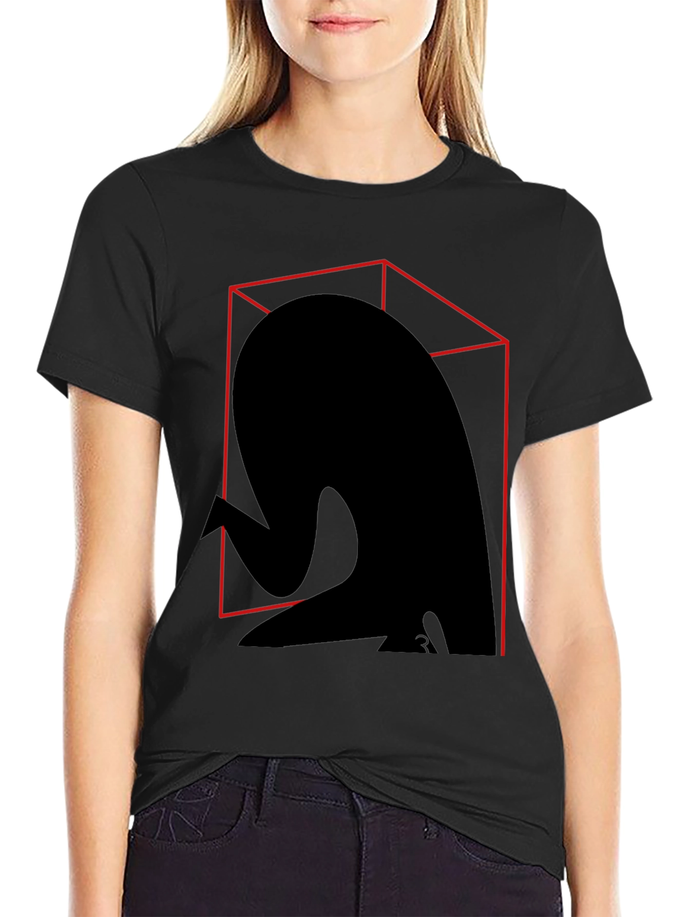Abstract Silhouette Graphic Tee - Modern Art Shirt