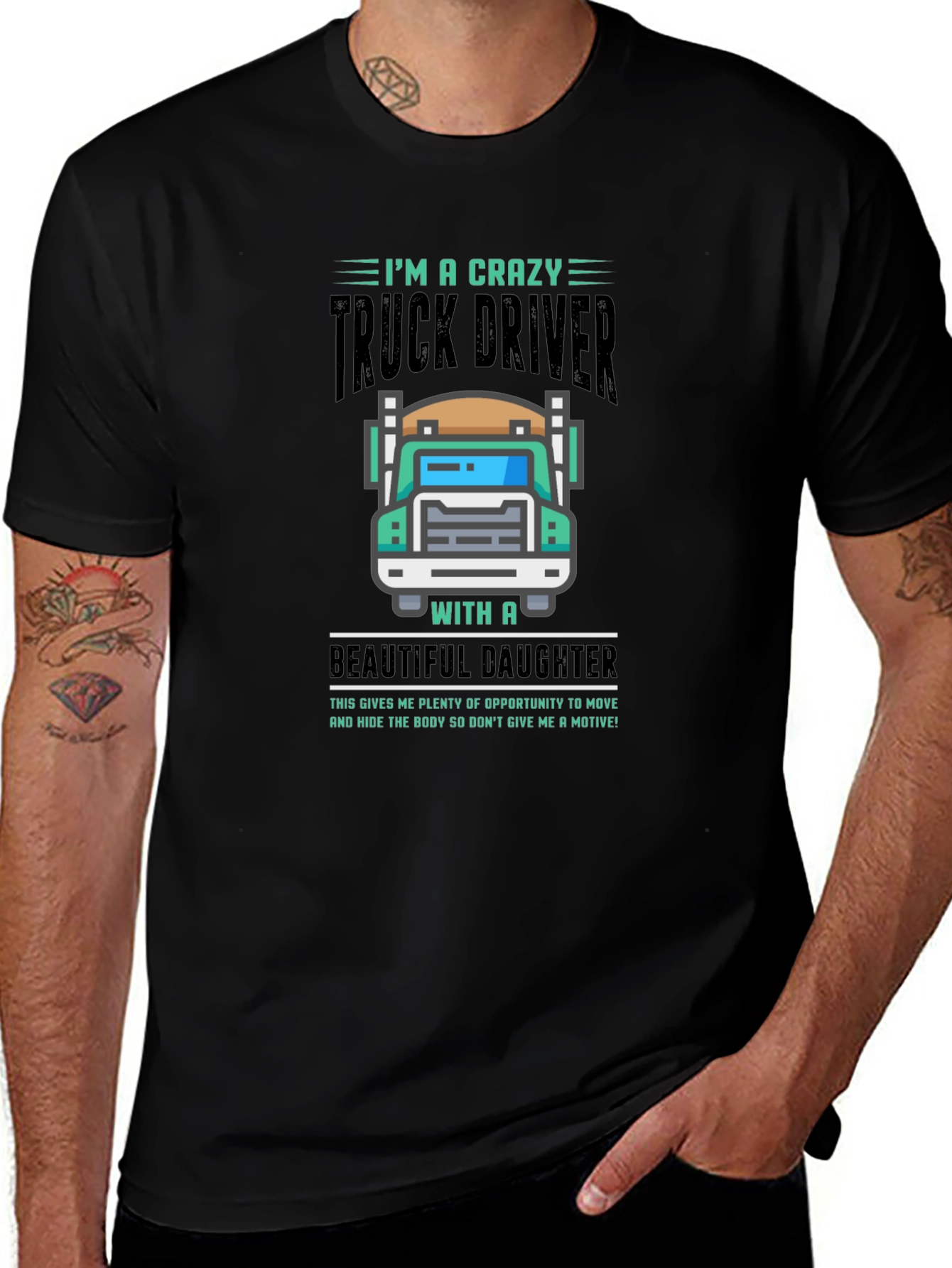 Crazy Truck Driver T-Shirt