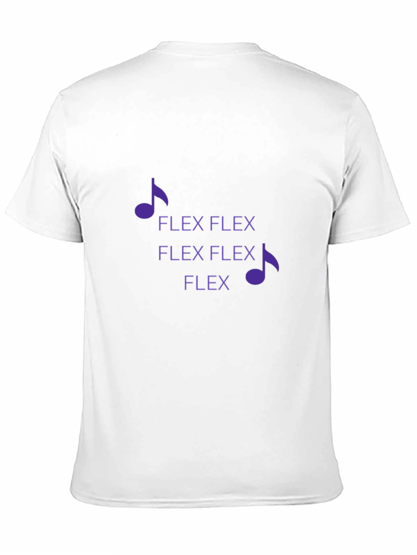 Flex Music Note Graphic Tee - Black Cotton Blend