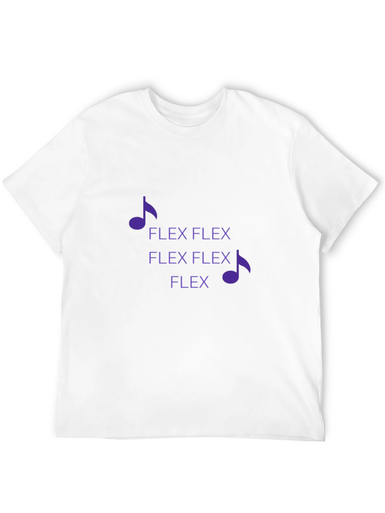 Flex Music Note Graphic Tee - Black Cotton Blend