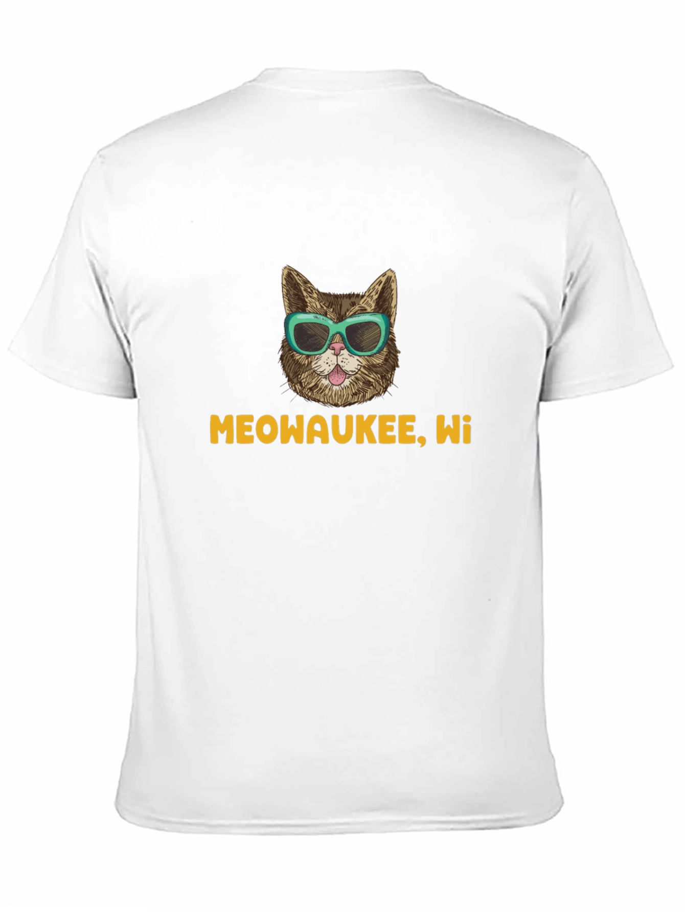 Meowaukee WI Cat T-Shirt - Funny Graphic Tee