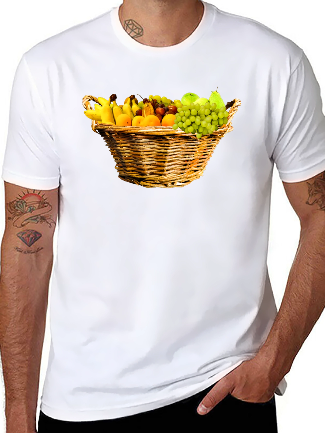 Fruit Basket Graphic Tee - Unisex Black T-Shirt