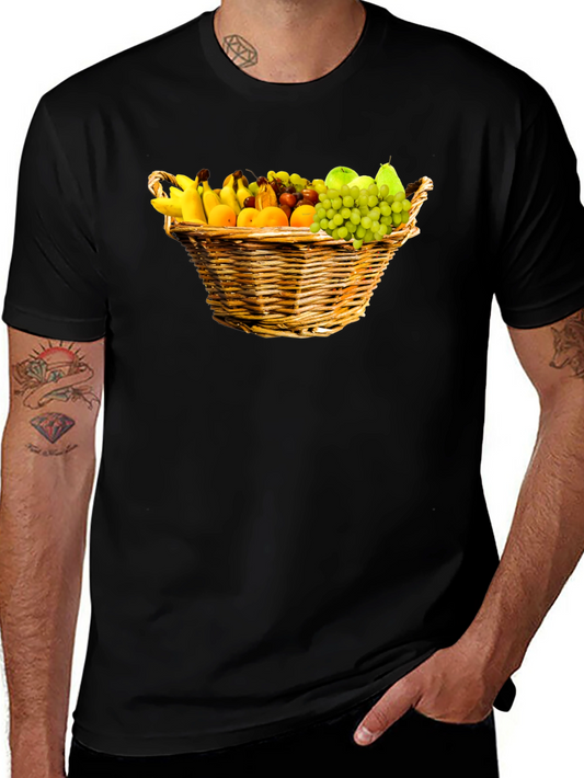 Fruit Basket Graphic Tee - Unisex Black T-Shirt