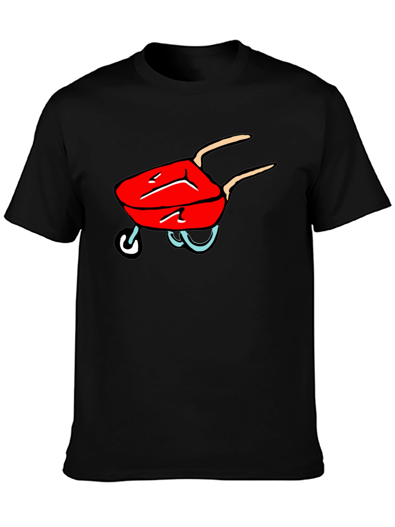 Cartoon Grill Black T-Shirt