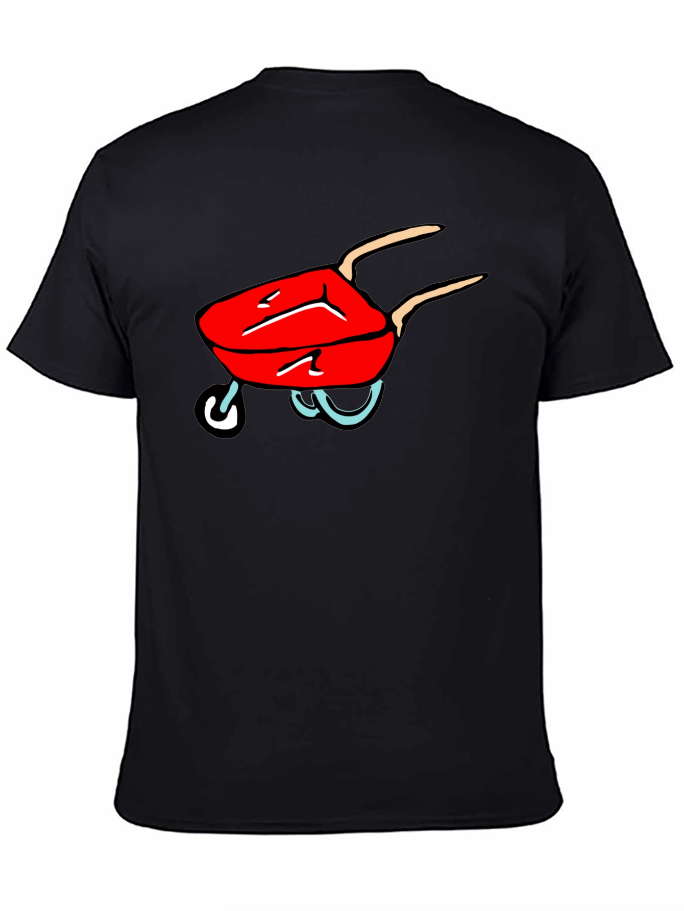 Cartoon Grill Black T-Shirt