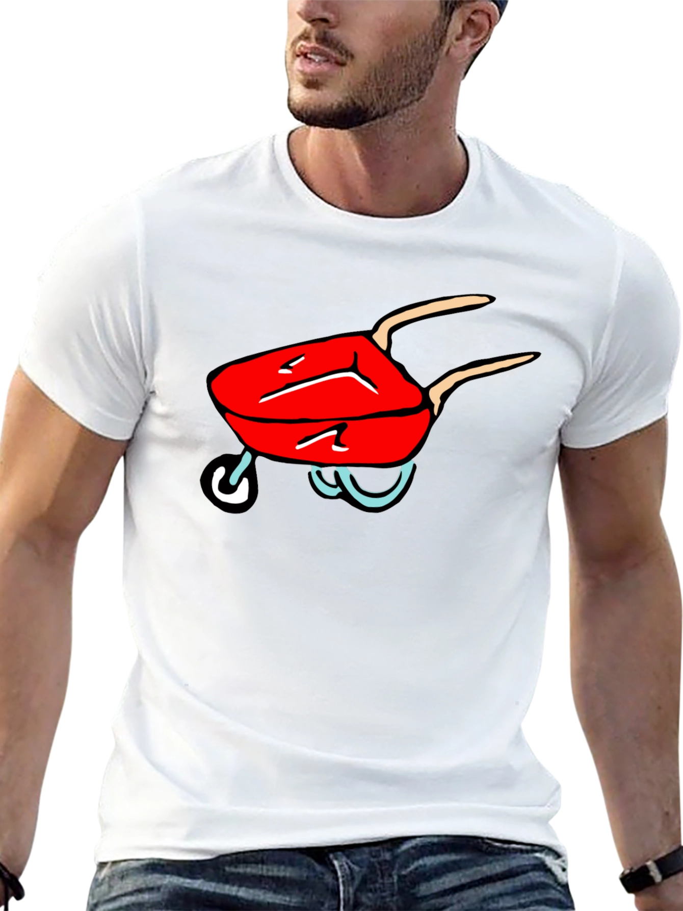 Cartoon Grill Black T-Shirt