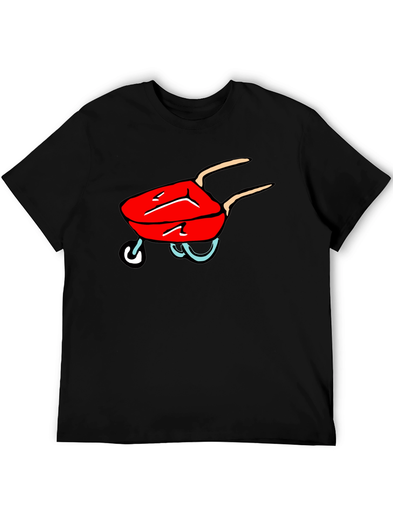 Cartoon Grill Black T-Shirt