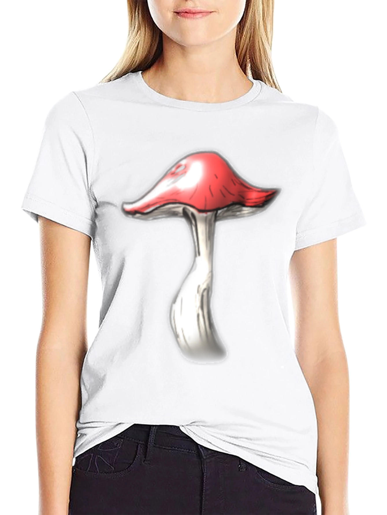 Mushroom Graphic Tee - Funky Design