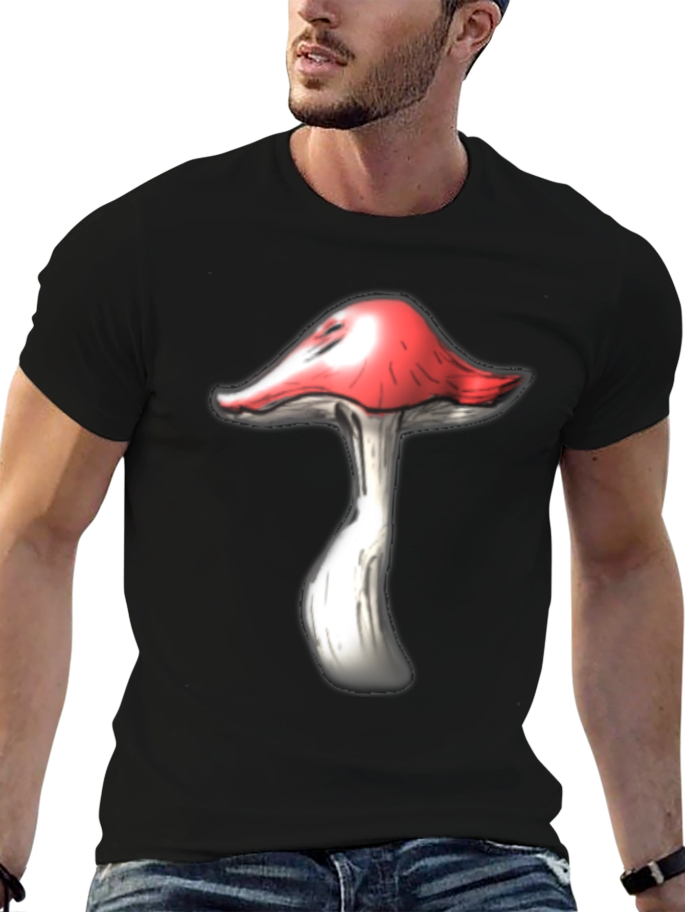 Mushroom Graphic Tee - Funky Design