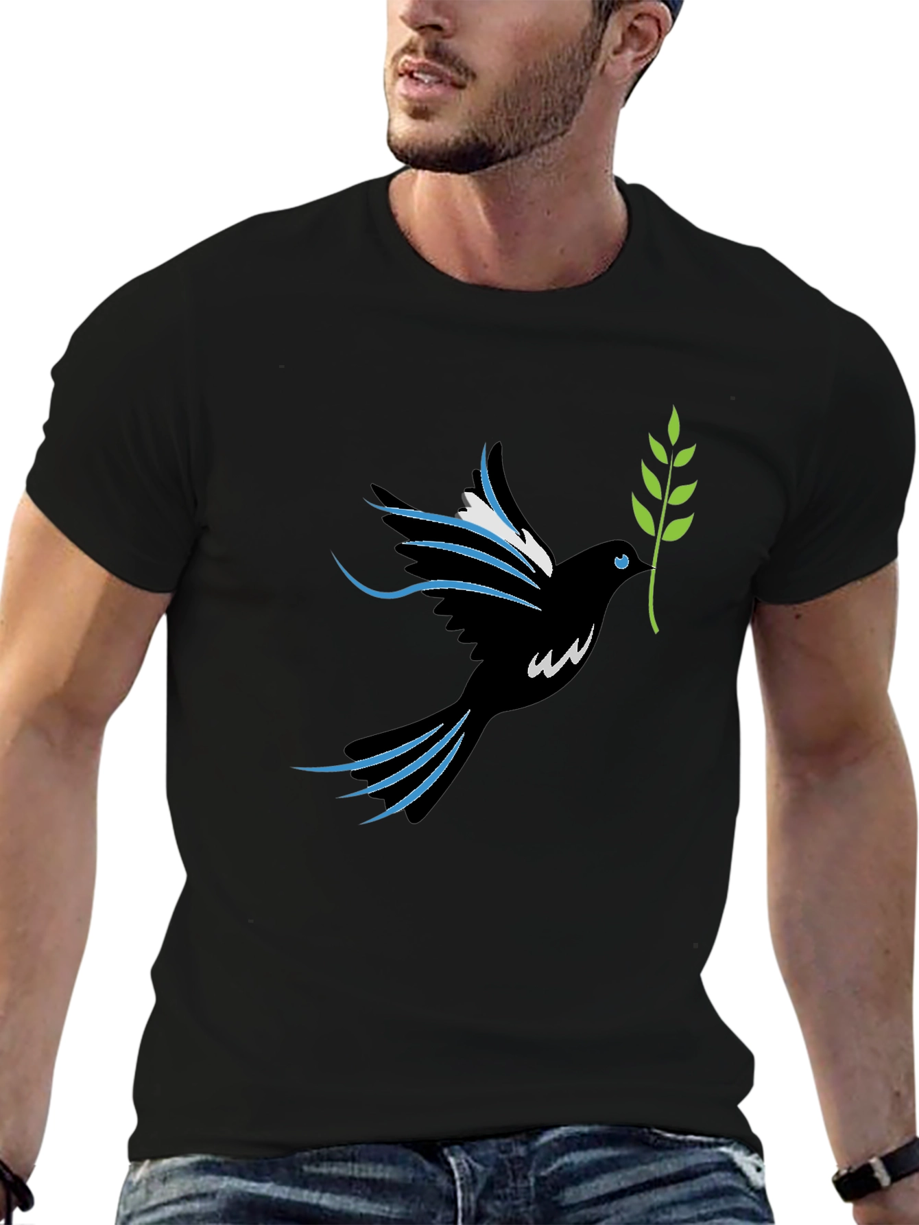 Peace Dove Graphic Tee - Stylish Bird Design