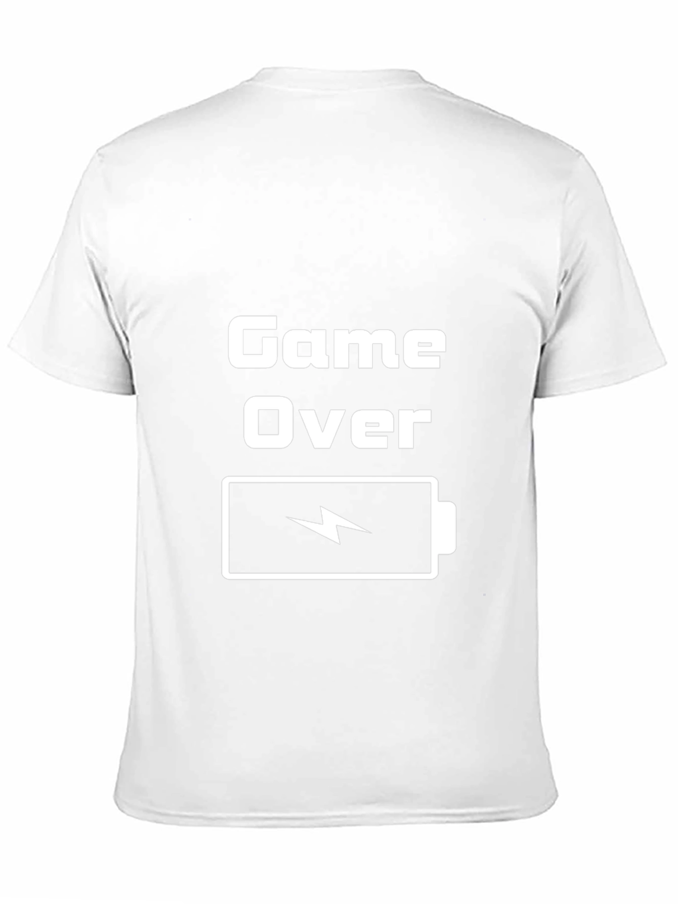 Game Over Low Battery Graphic Tee - Gamer Shirt