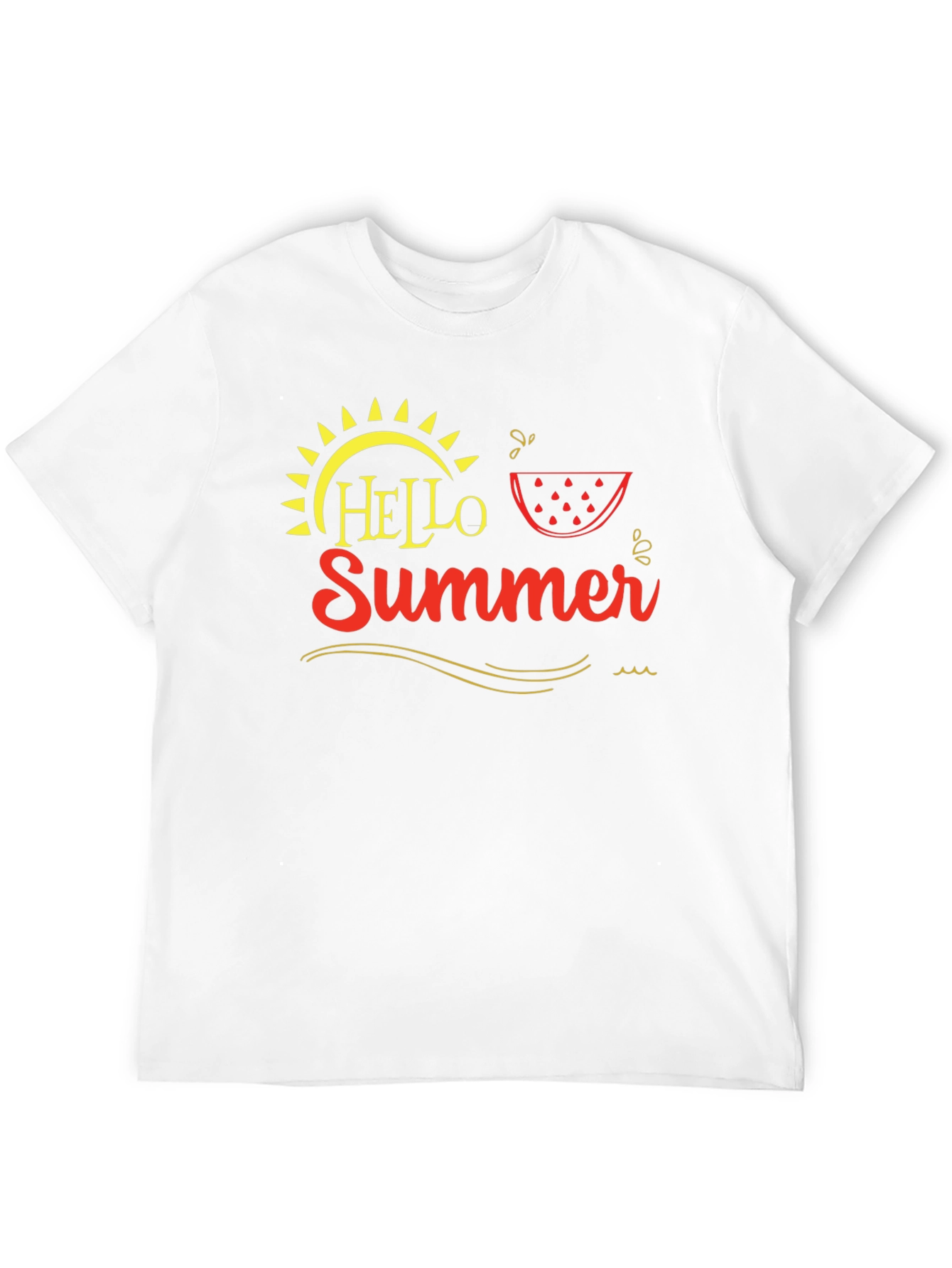 Hello Summer Graphic Tee - Black