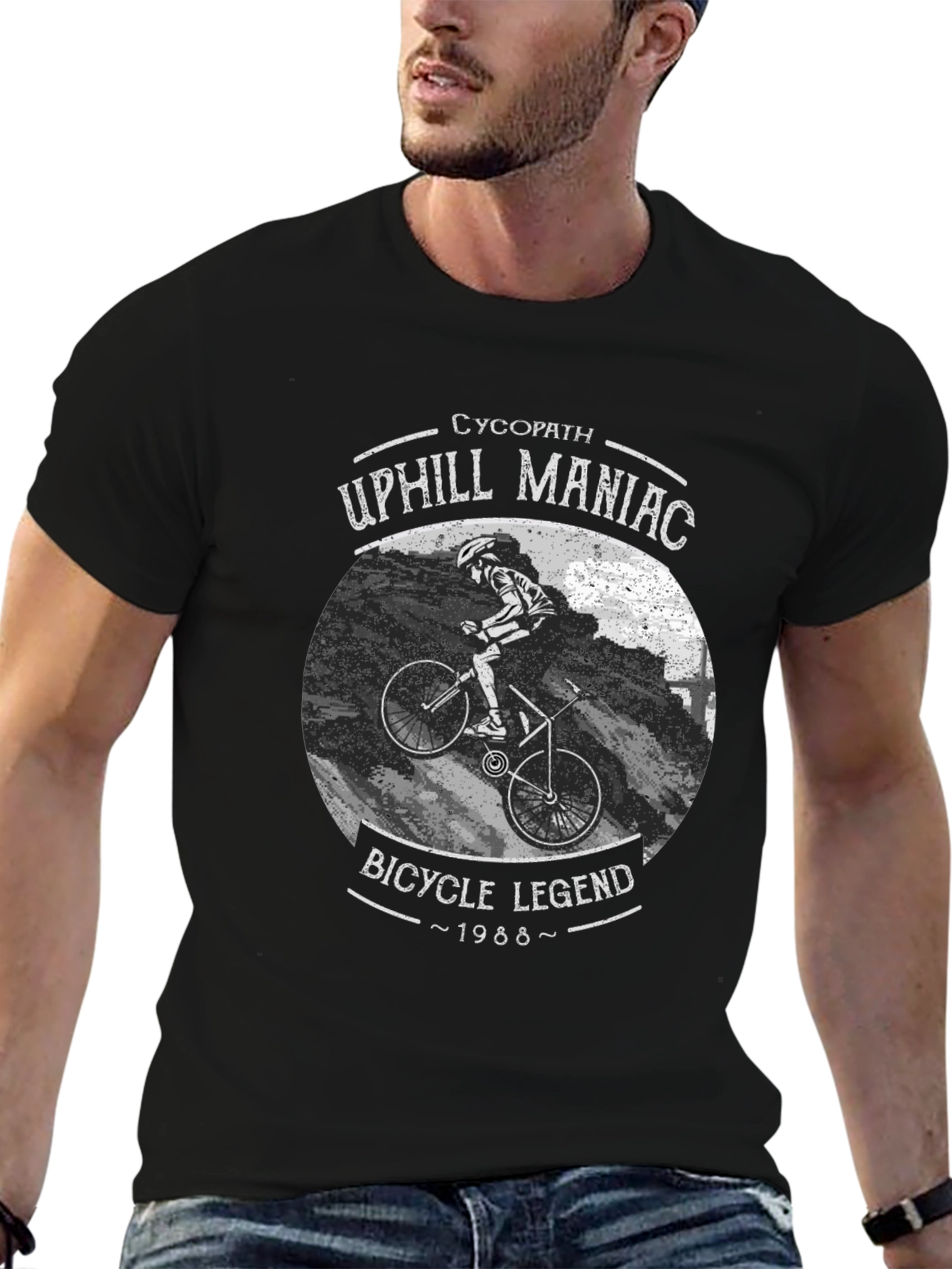 Uphill Maniac Bicycle Legend T-Shirt