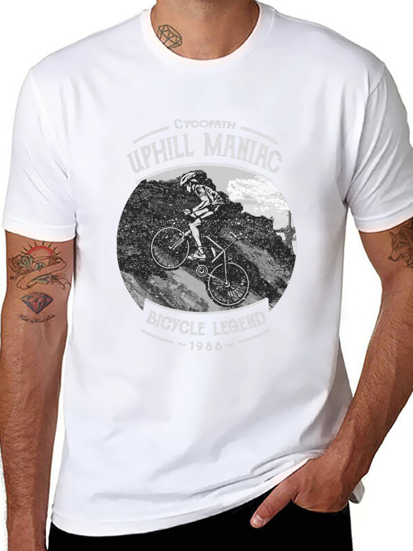 Uphill Maniac Bicycle Legend T-Shirt