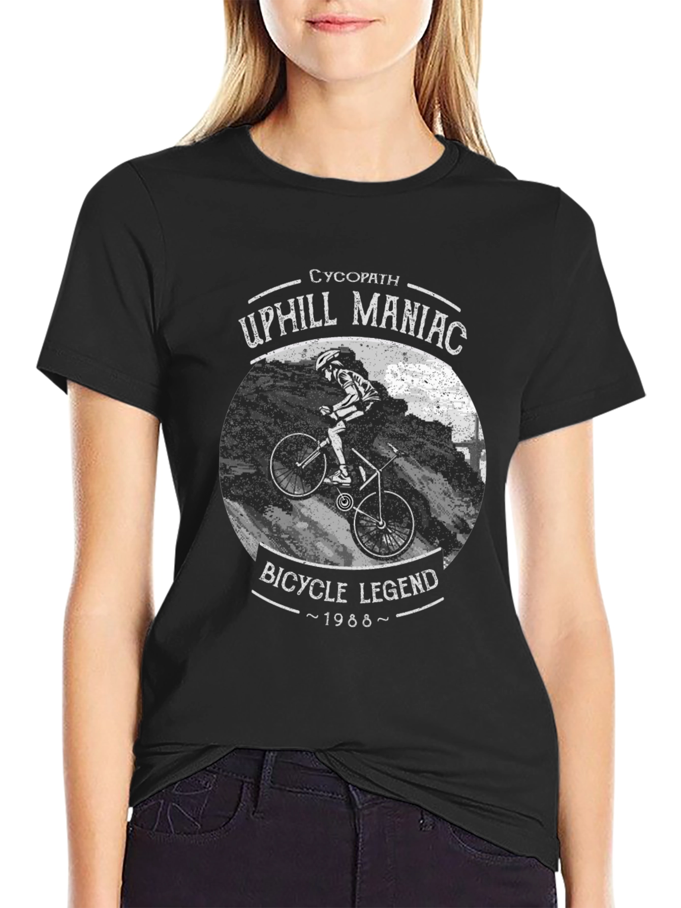 Uphill Maniac Bicycle Legend T-Shirt