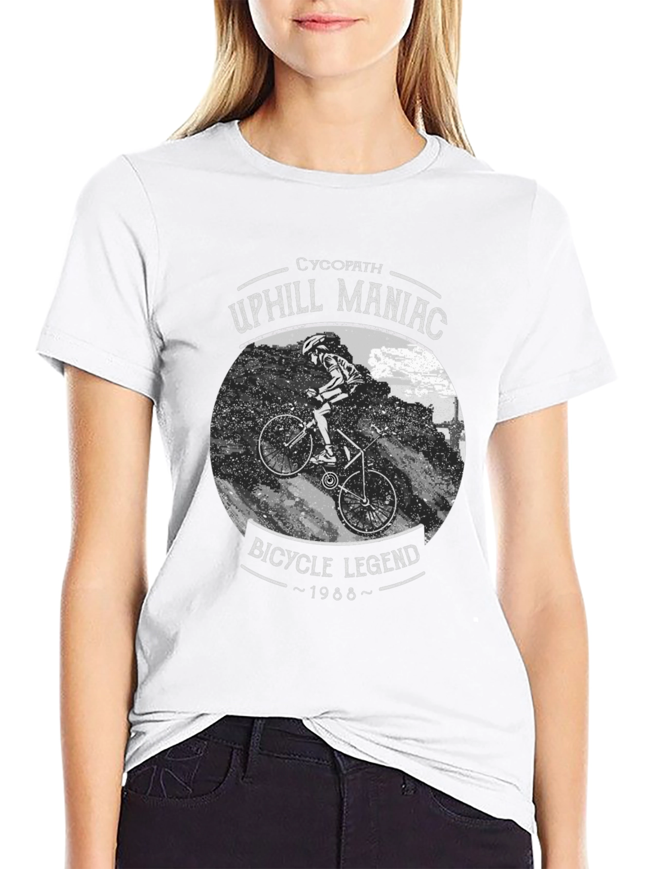 Uphill Maniac Bicycle Legend T-Shirt