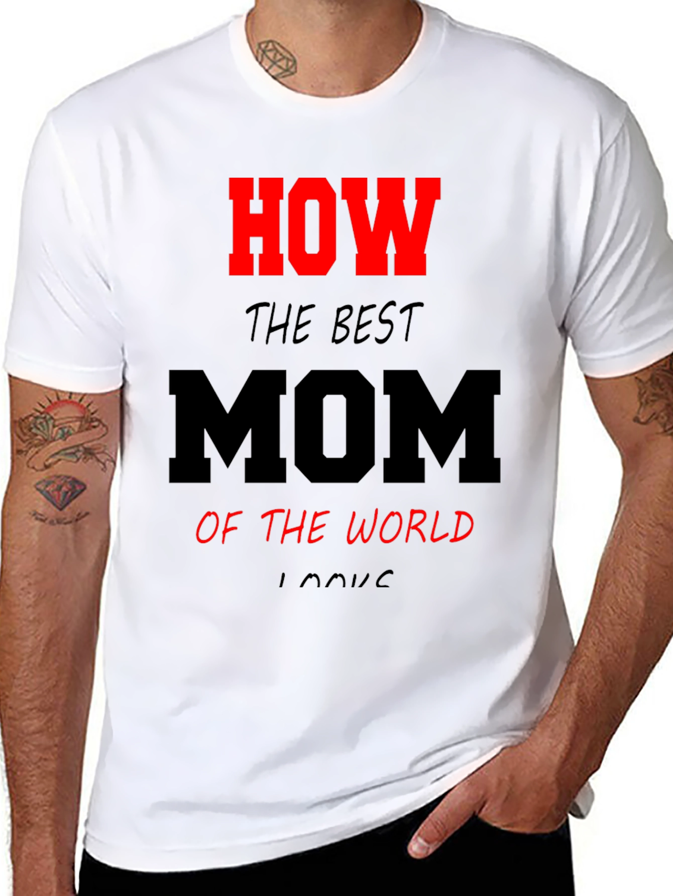 Best Mom Ever Graphic T-Shirt - Black