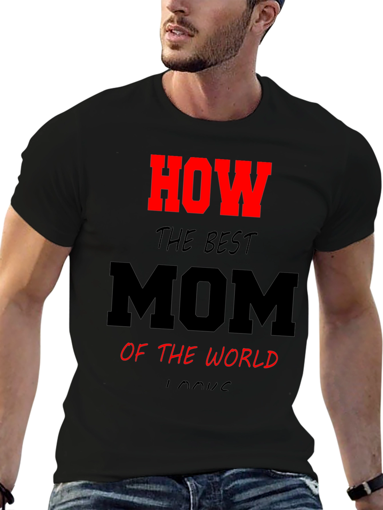 Best Mom Ever Graphic T-Shirt - Black