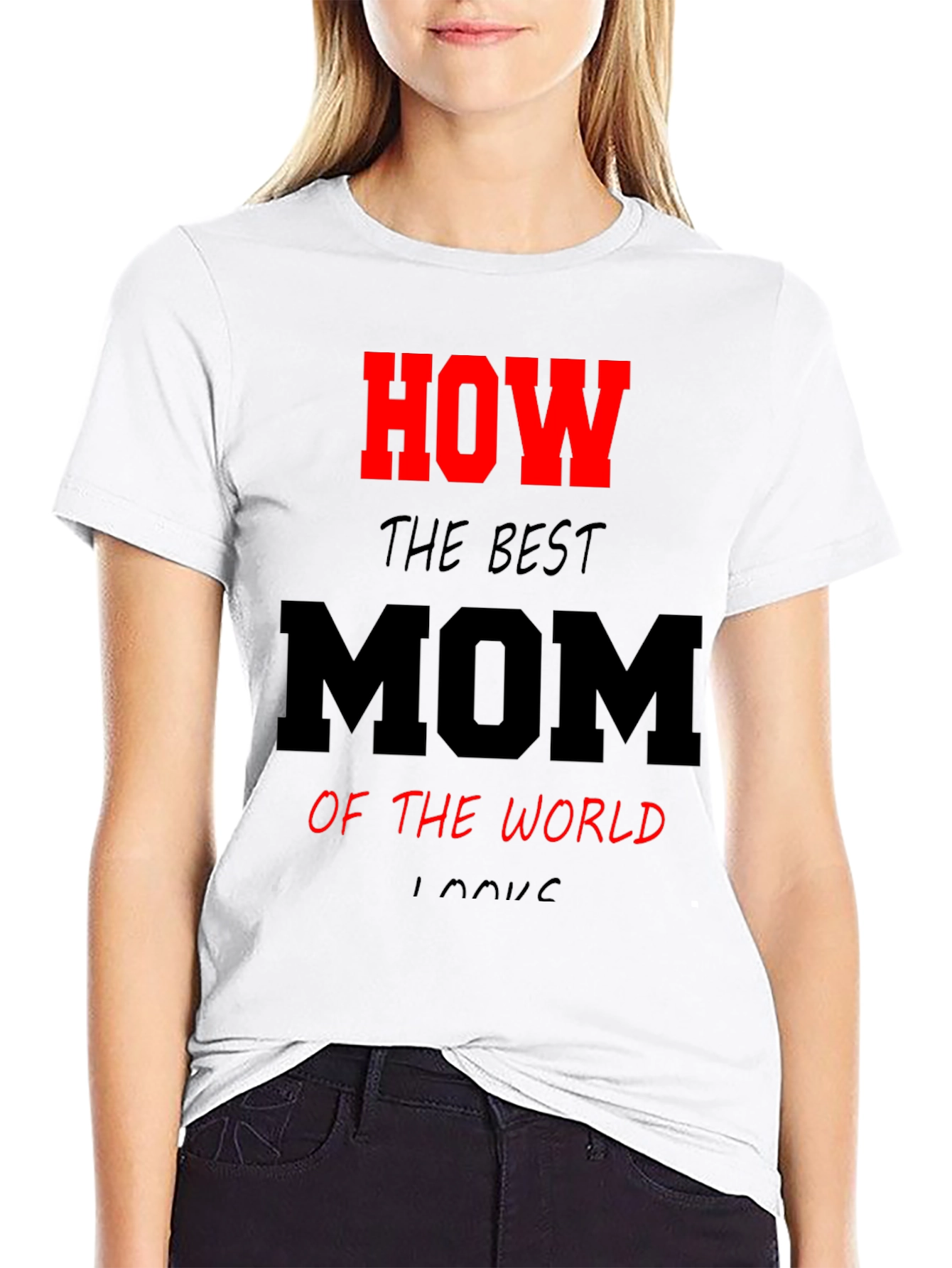 Best Mom Ever Graphic T-Shirt - Black