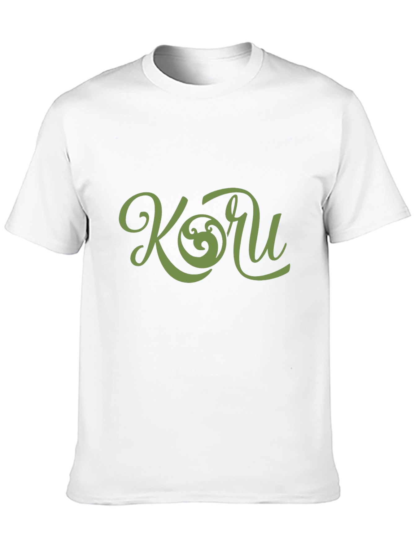 Koru Graphic Tee - Black Cotton T-Shirt