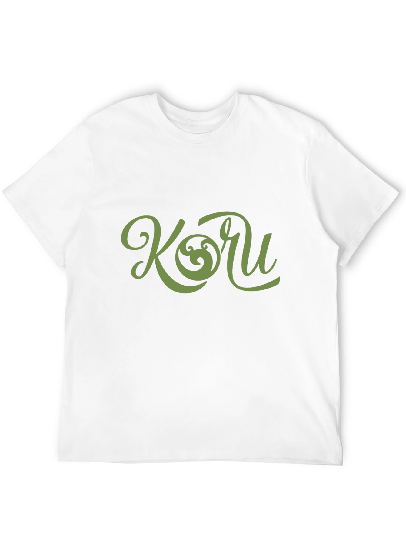 Koru Graphic Tee - Black Cotton T-Shirt